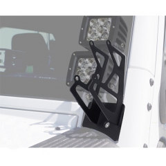 A-Pillar Hood Mount Windshield Mounting Bracket LED Work Light Mount Bracket for Jeep JK wrangler