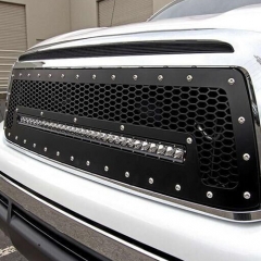 TOYOTA MESH GRILLE W/ Single 20IN BLACK SERIES LEDS (2010-2013 RUMMER)
