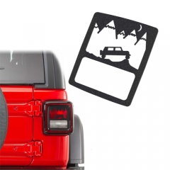 SET TAILLIGHT GUARDS PROTECTOR COVER LAMP TRIM FOR JEEP WRANGLER (2007-2017 JEEP WRANGLER JK)