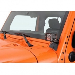 Lower Windshield Light Mounting Brackets for 07-17 Jeep Wrangler JK & Wrangler Unlimited