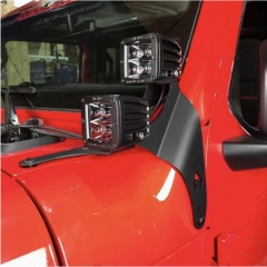 Newest Model For Jeep JL-JLU(2018+) A Pillar Dual LED Cube light Mounts